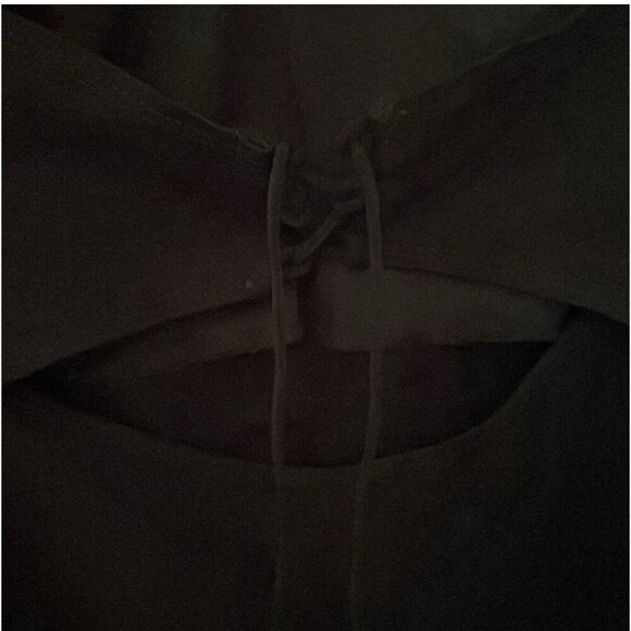 Women's Black Mini Lace-Up Bodycon Dress Size XS – Clubwear VG - Picture 5 of 5